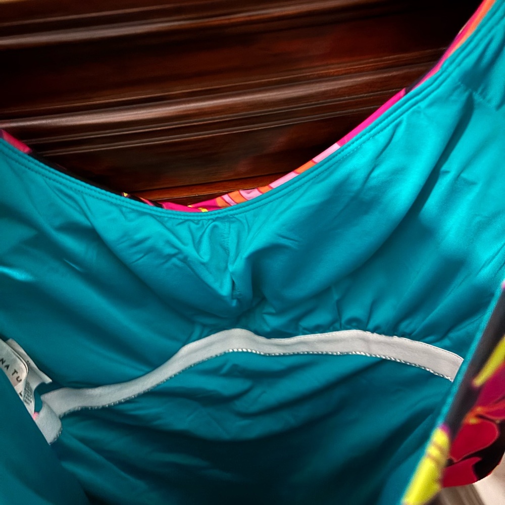 Trina Turk Multicolor Ruffled Swimsuit - Picture 3 of 4